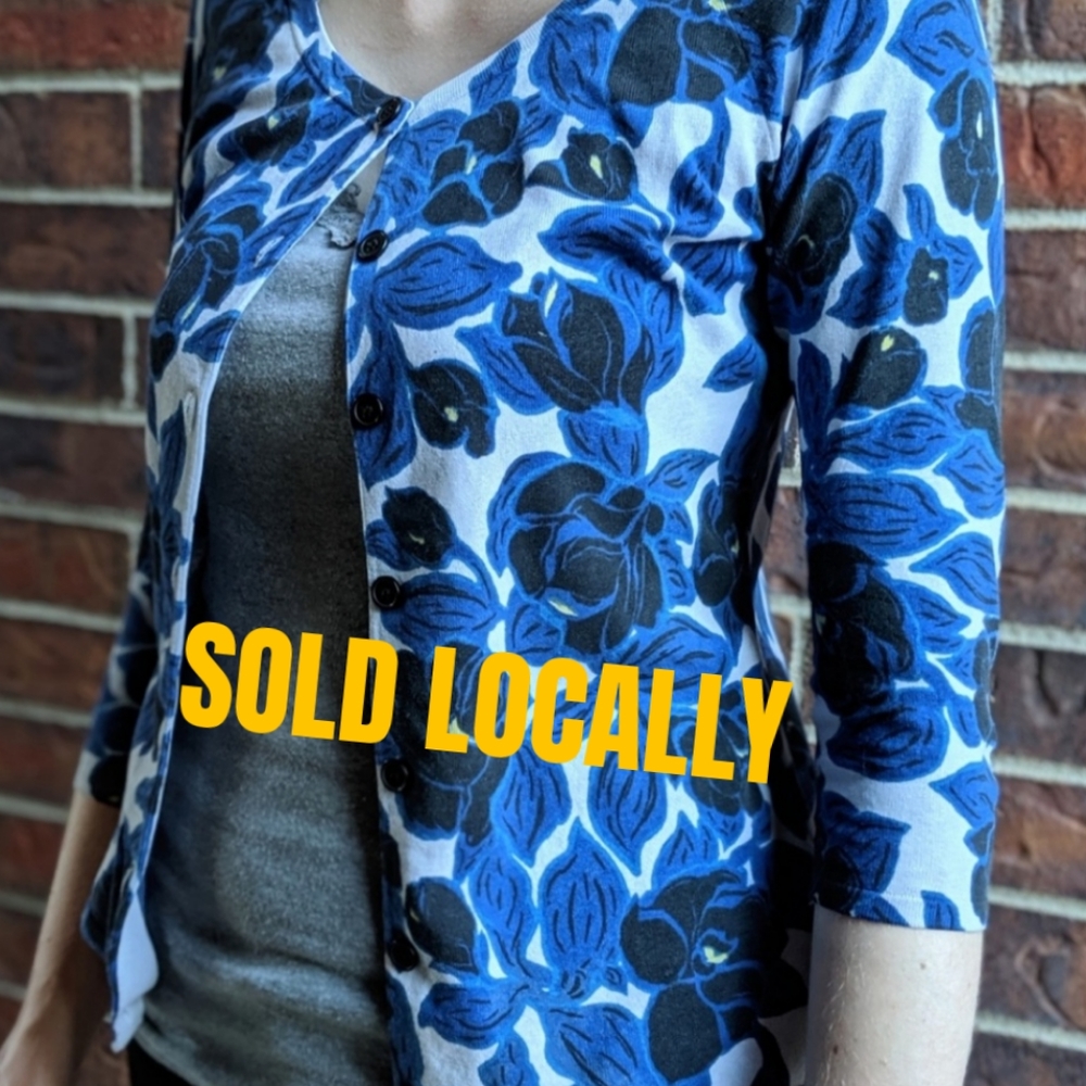 ALFANI Silk & Cotton Blend Cardigan
